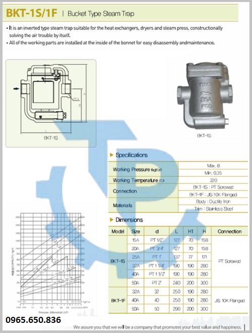 Catalog bẫy hơi gầu đảo