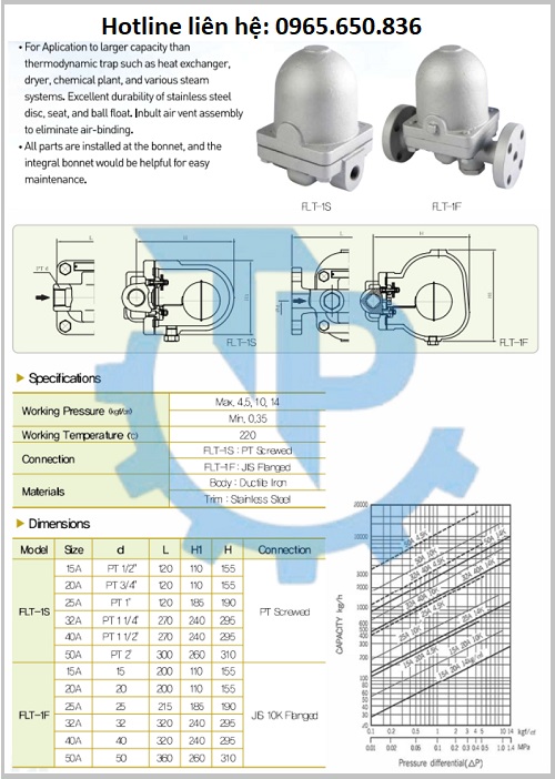 Catalog bẫy hơi phao
