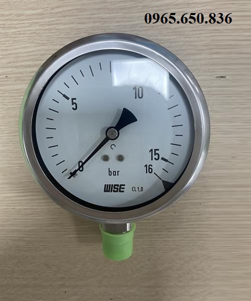 Đồng hồ áp suất chân đứng wise