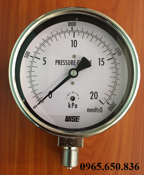 Đồng hồ áp suất vỏ inox
