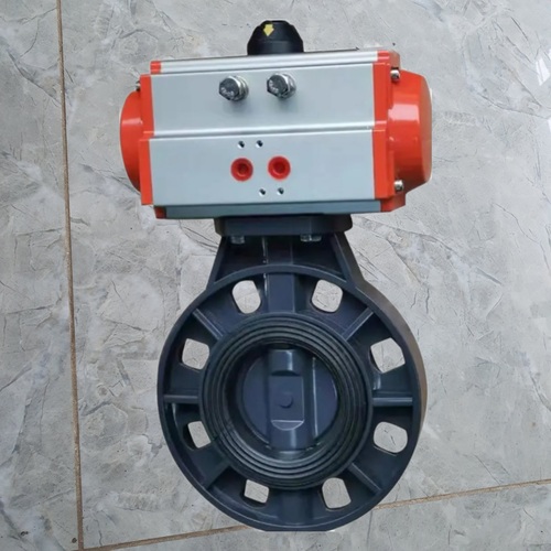 van bướm nhựa PVC điều khiển khí nén