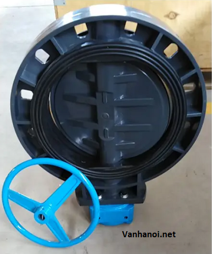 van bướm nhựa PVC tay quay