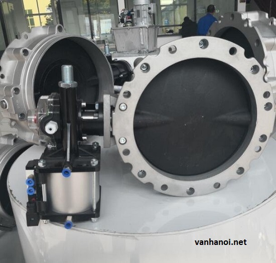 van bướm silo điều khiển khí nén