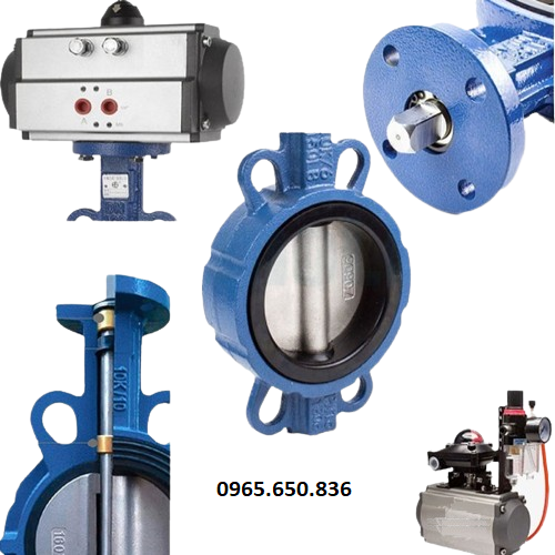 Cấu tạo van bướm điều khiển khí nén Hàn Quốc