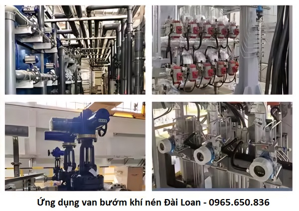 Ứng dụng van bướm điều khiển khí nén Đài Loan