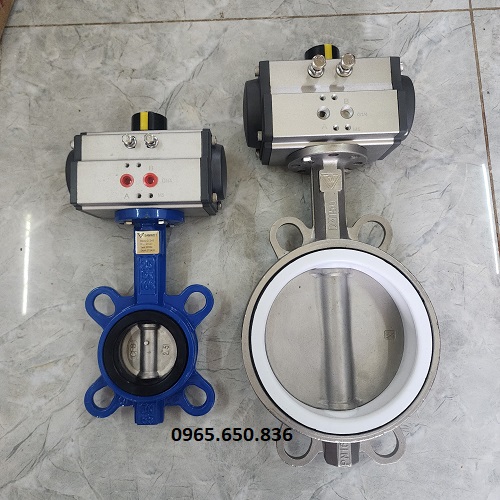 Van bướm bánh răng khí nén
