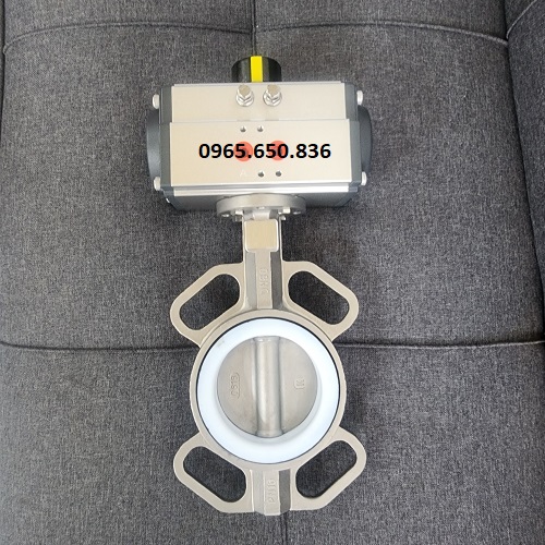 Van bướm inox điều khiển khí nén