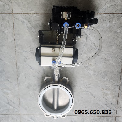 Van bướm khí nén tuyến tính