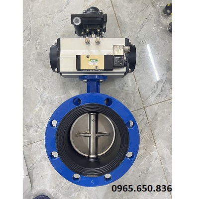 Van bướm mặt bích khí nén