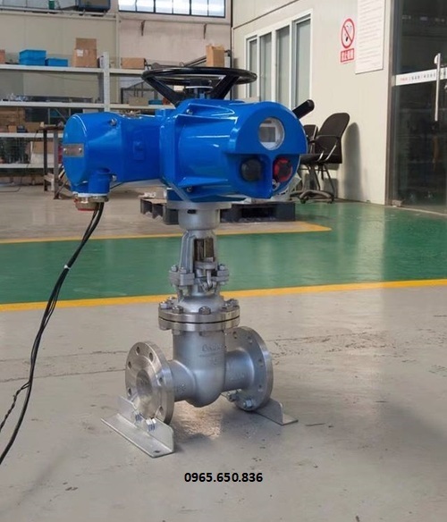 Van cổng inox điện