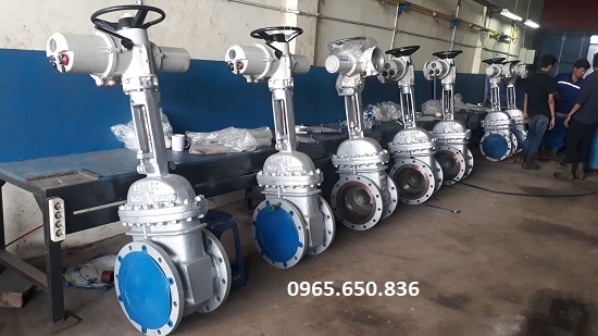Van cổng mặt bích điều khiển điện