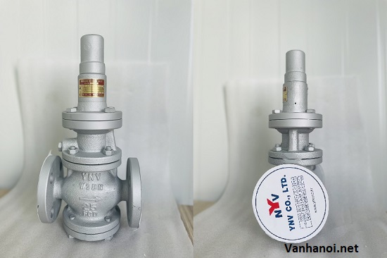 van giảm áp hơi nóng mặt bích