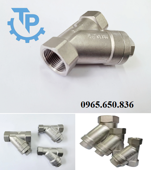 Y lọc nối ren inox