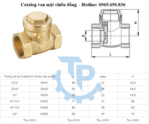 Catalog van một chiều đồng Thái Lan