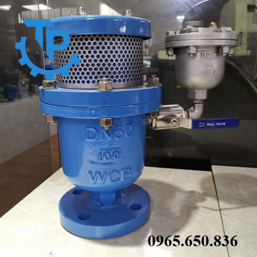 Van xả khí thép mặt bích