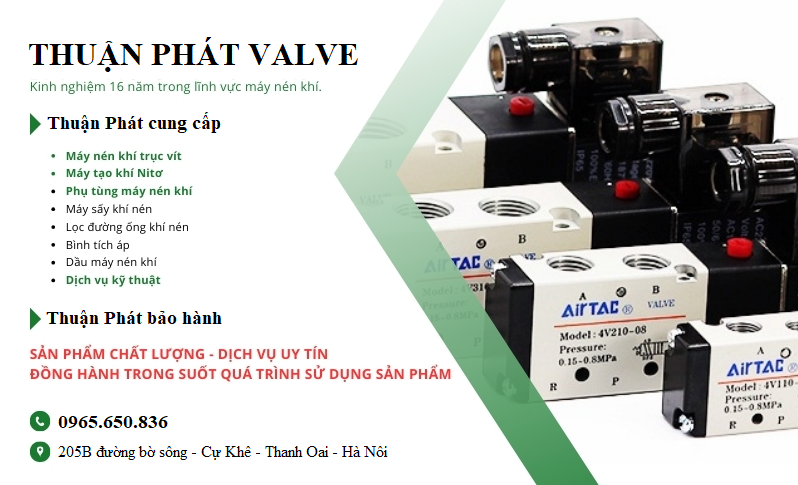 Cung cấp van điện từ khí nén