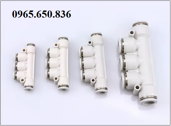 Đầu nối khí nén chia 5 ngã PK