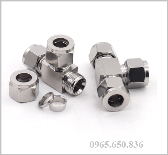 Tê nối nhanh inox 3 đầu hạt bắp