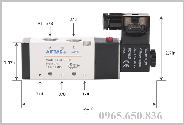 Thông số van điện từ 4V310-10
