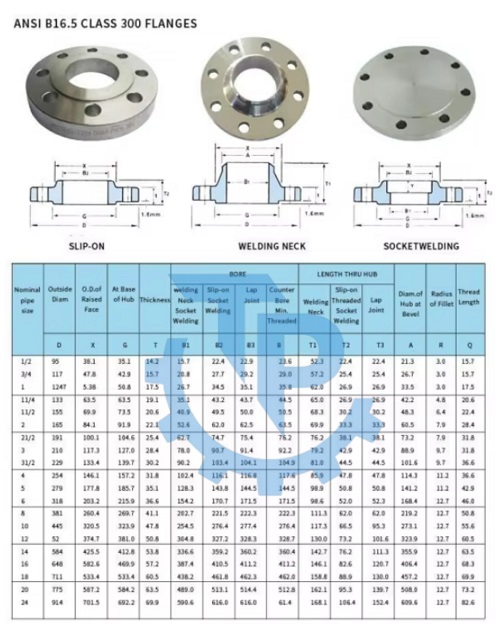Mặt bích thép ANSI class 300
