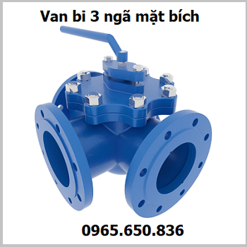 van bi 3 ngã mặt bích