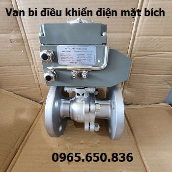 van bi điều khiển điện mặt bích