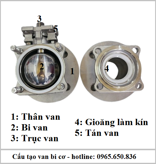 Cấu tạo van bi cơ