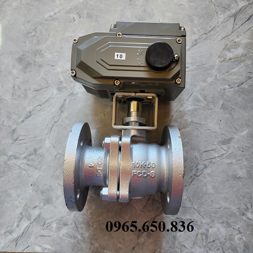 Van bi 2 ngã gang điều khiển điện