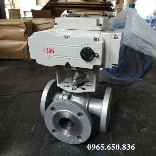 Van bi 3 ngã gang điều khiển điện