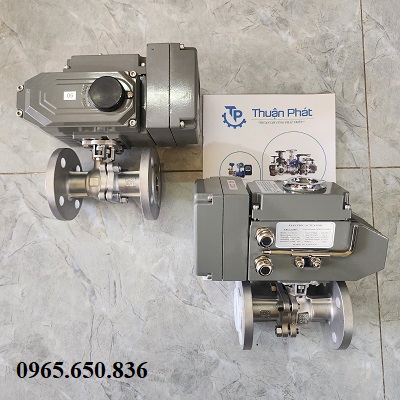 Van bi điều khiển điện mặt bích