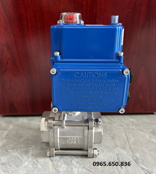 Van bi điều khiển điện nối ren Hàn Quốc