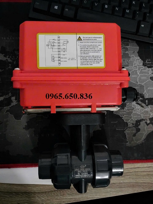 Van bi nhựa PVC rắc co điều khiển điện