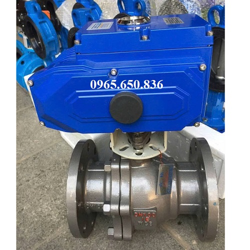 Van bi thép 2 ngã điều khiển điện