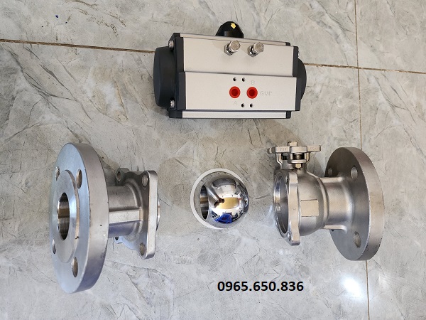 Cấu tạo van bướm inox điều khiển khí nén