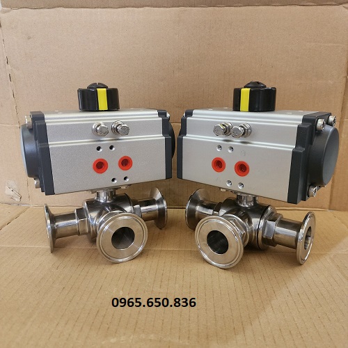 van bi vi sinh điều khiển khí nén 3 ngã