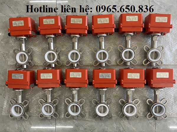 Van bướm điện đóng mở hoàn toàn