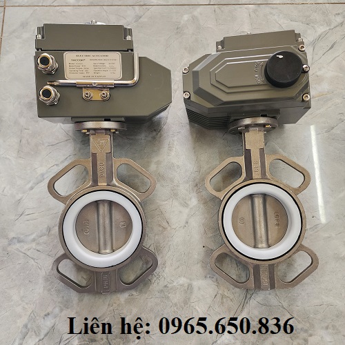 Van bướm điện inox Đài Loan
