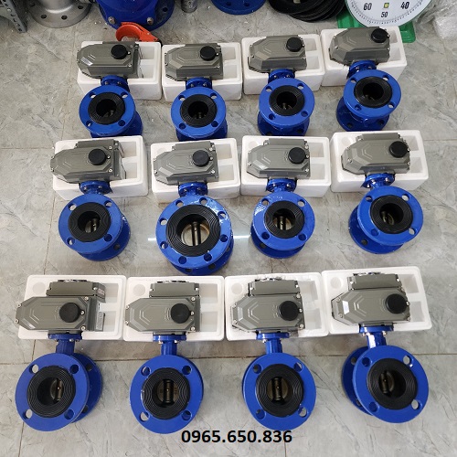 Van bướm điện mặt bích
