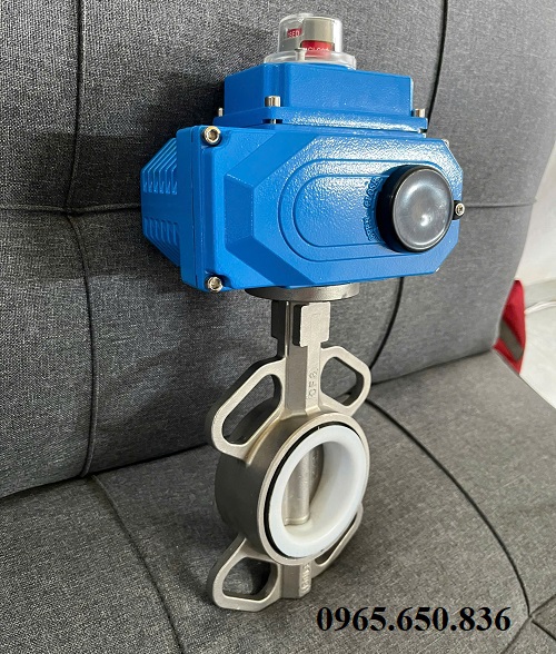 Van bướm inox điều khiển điện KST
