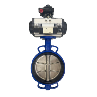 Van bướm điều khiển khí nén gắn Solenoid