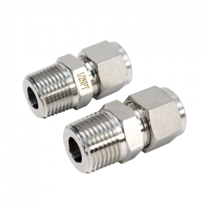 Đầu nối thẳng inox 1 đầu hạt bắp 1 đầu ren